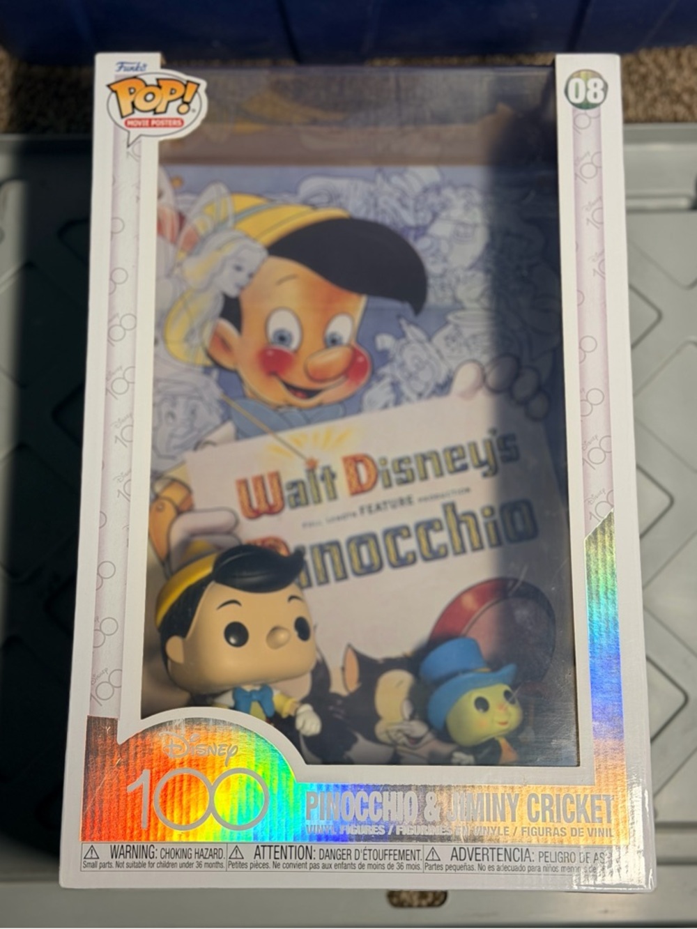 Funko Pinocchio & Jiminy Cricket Pop! Figure - Blue, Yellow, Black